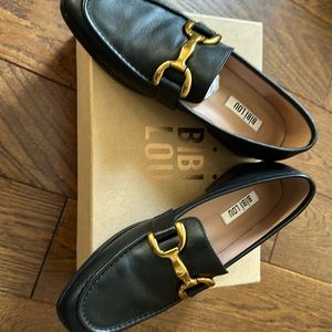 Bibi Lou black loafers size 39 (US 8).  New in box